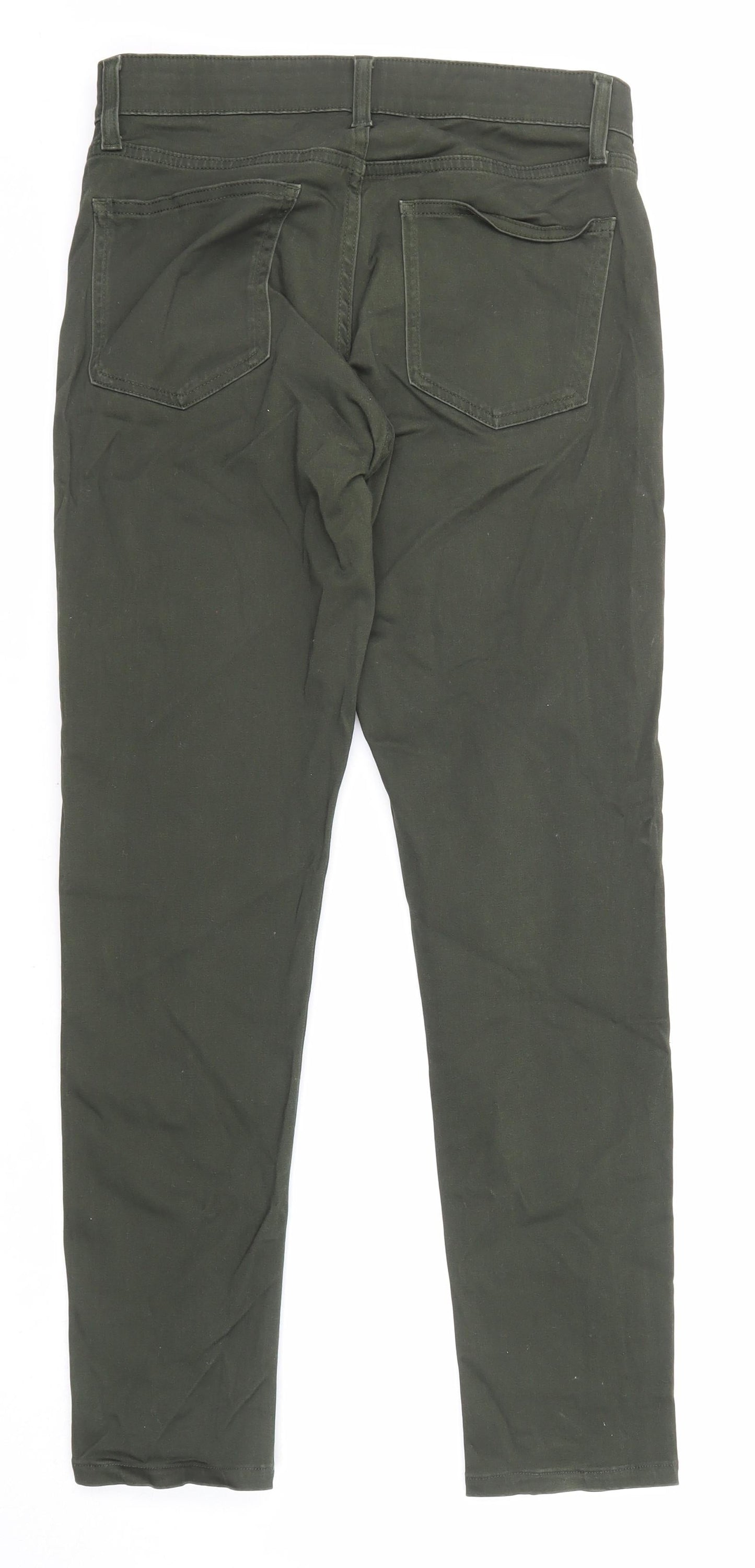 Uniqlo Womens Grey Cotton Straight Jeans Size 27 in L27 in Regular Zip