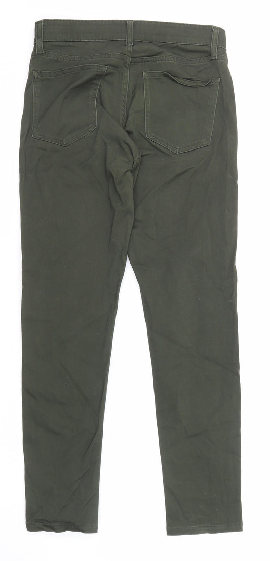 Uniqlo Womens Grey Cotton Straight Jeans Size 27 in L27 in Regular Zip