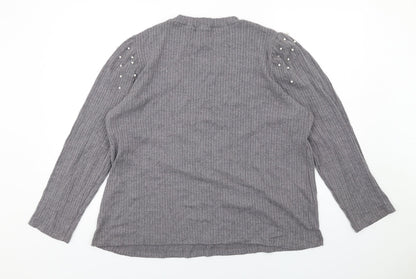 Womens UK Size 20 Design History Grey Pullover Jumper