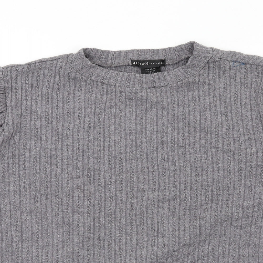 Womens UK Size 20 Design History Grey Pullover Jumper