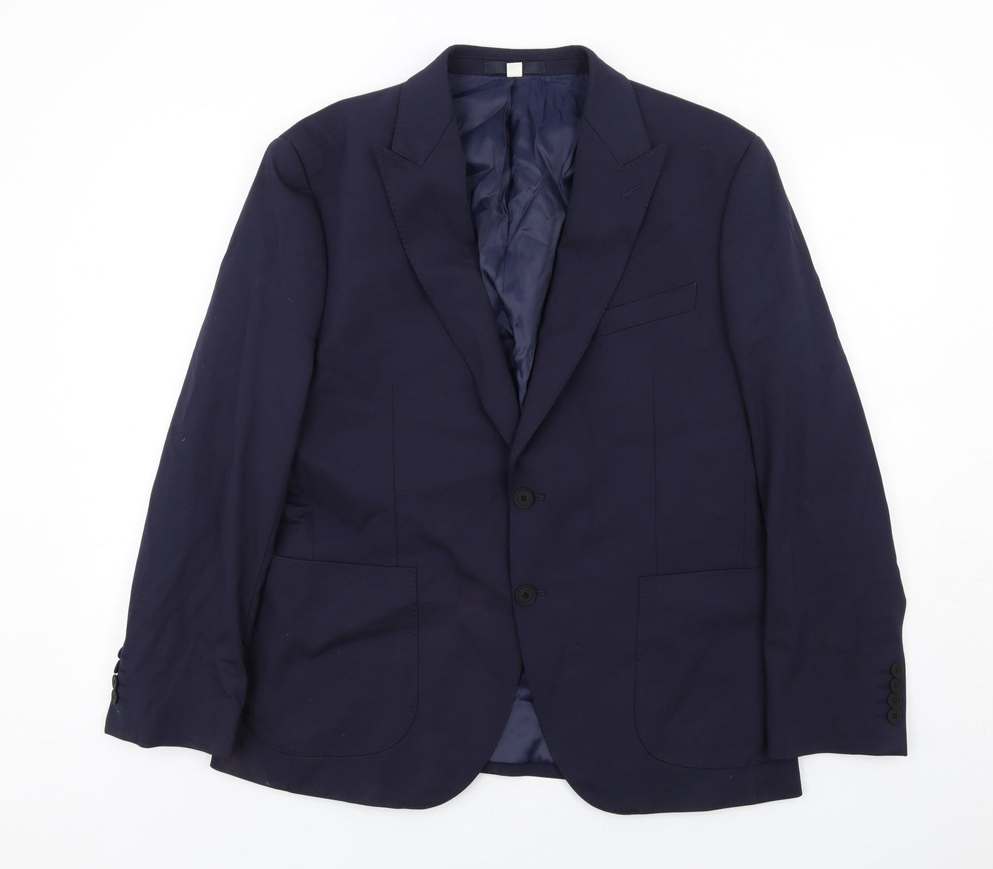 Mens UK Size 42 Marks and Spencer Regular Blue Suit Jacket