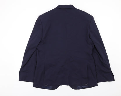 Mens UK Size 42 Marks and Spencer Regular Blue Suit Jacket