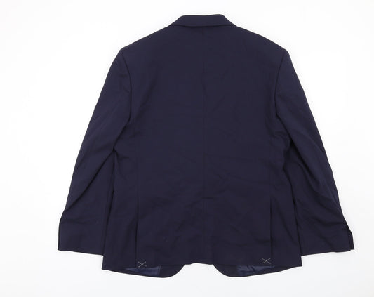 Mens UK Size 42 Marks and Spencer Regular Blue Suit Jacket