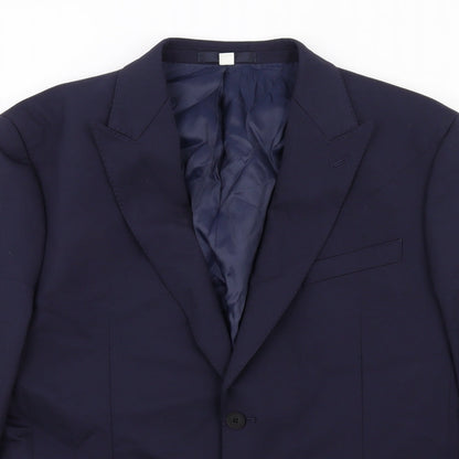 Mens UK Size 42 Marks and Spencer Regular Blue Suit Jacket