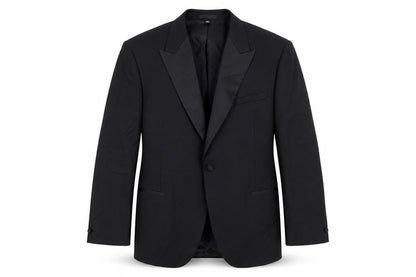 Marks and Spencer Mens Black Polyester Tuxedo Suit Jacket Size 44 Regular