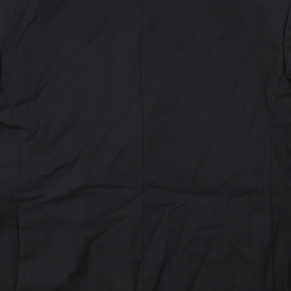 Marks and Spencer Mens Black Polyester Tuxedo Suit Jacket Size 44 Regular