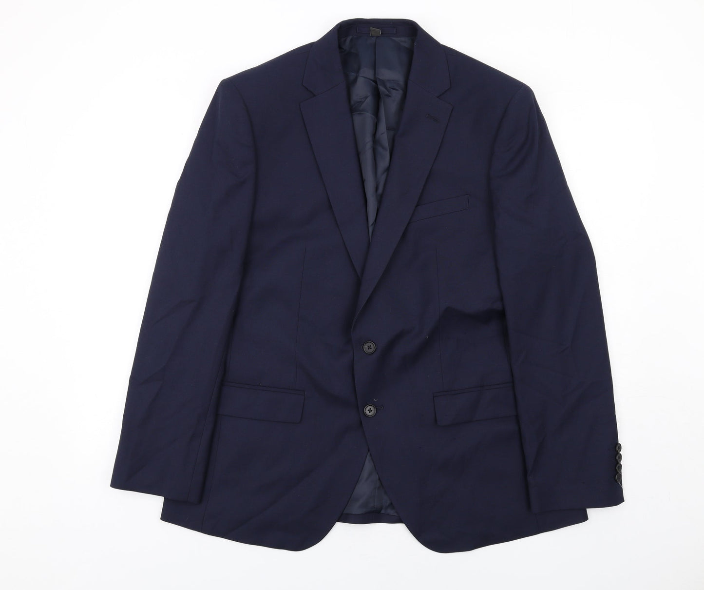 Mens UK Size 44 Marks and Spencer Regular Blue Suit Jacket