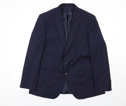 Mens UK Size 44 Marks and Spencer Regular Blue Suit Jacket