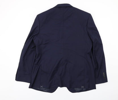 Mens UK Size 44 Marks and Spencer Regular Blue Suit Jacket