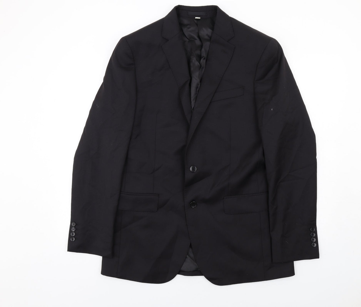 Mens UK Size 40 Marks and Spencer Regular Black Suit Jacket