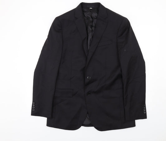 Mens UK Size 40 Marks and Spencer Regular Black Suit Jacket
