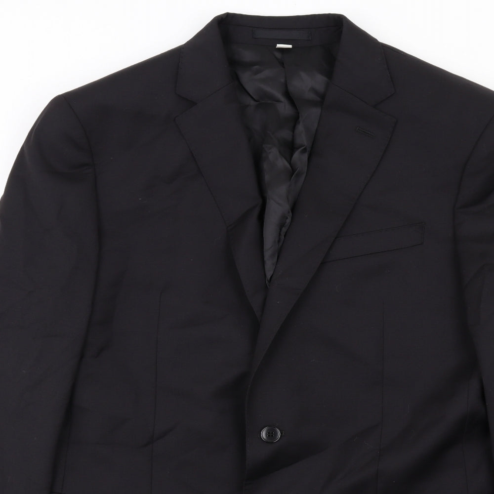 Mens UK Size 40 Marks and Spencer Regular Black Suit Jacket