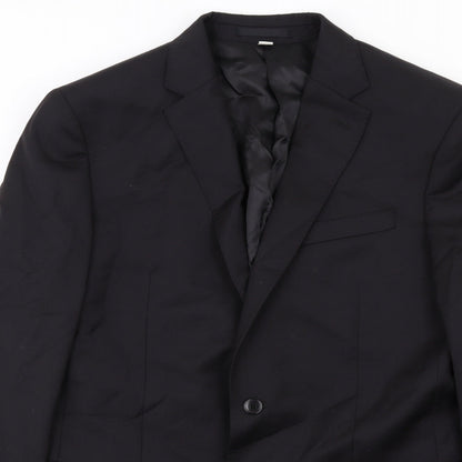 Mens UK Size 40 Marks and Spencer Regular Black Suit Jacket