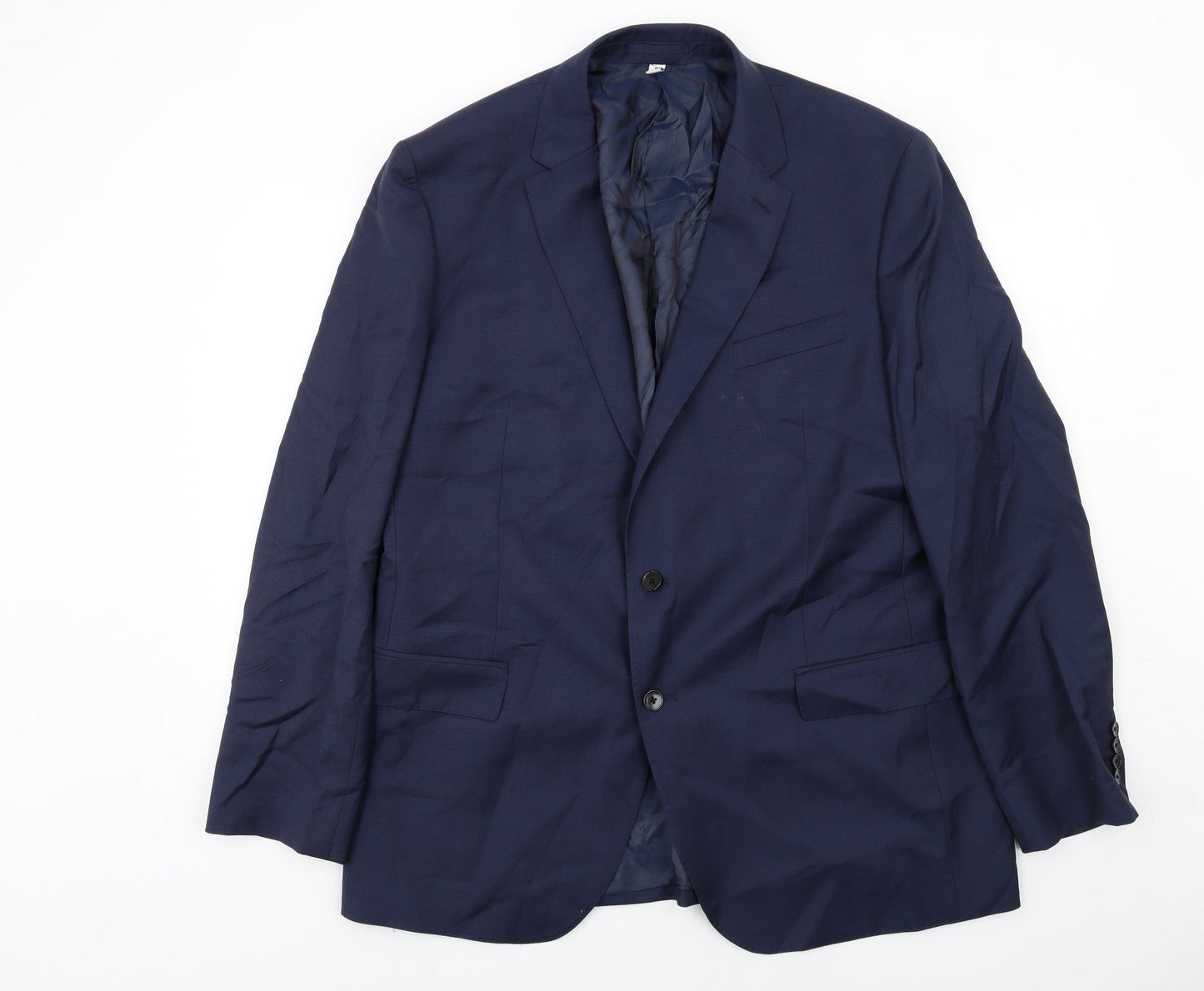 Mens UK Size 46 Marks and Spencer Regular Blue Suit Jacket