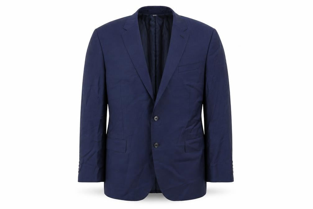 Mens UK Size 46 Marks and Spencer Regular Blue Suit Jacket
