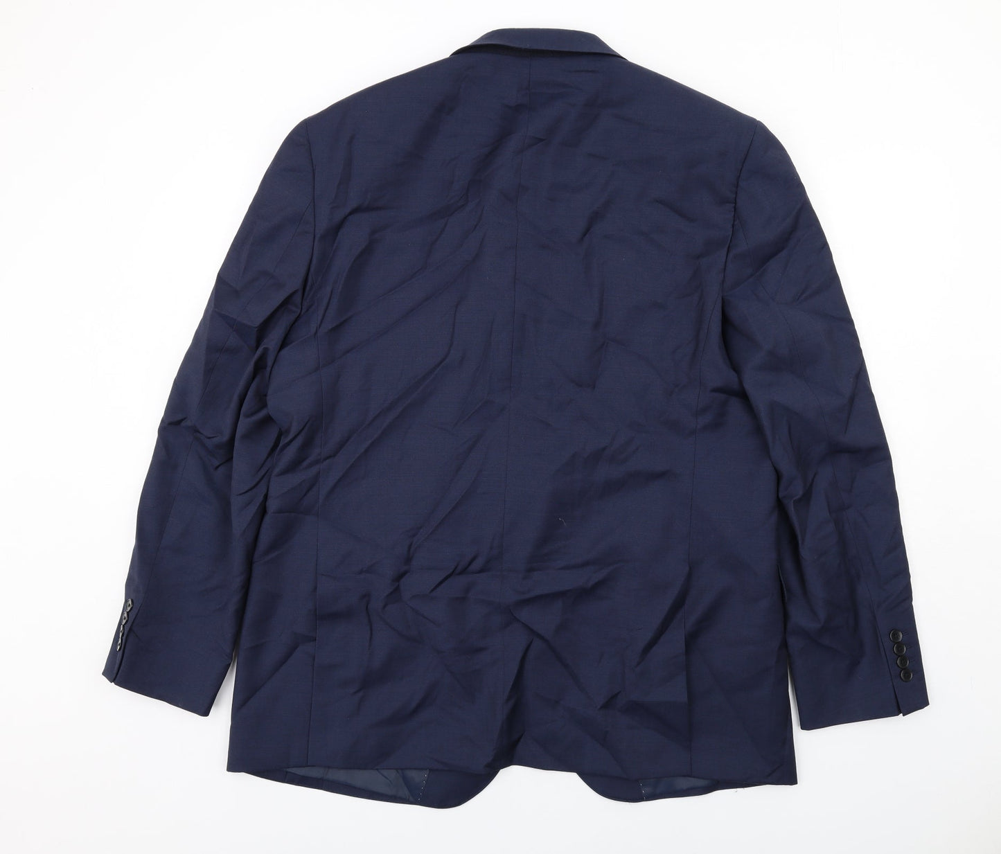 Mens UK Size 46 Marks and Spencer Regular Blue Suit Jacket