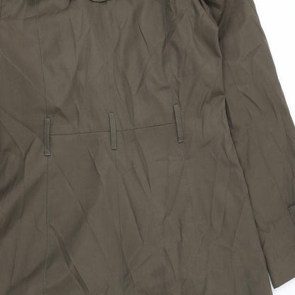 Womens UK Size 14 Debenhams Green Overcoat