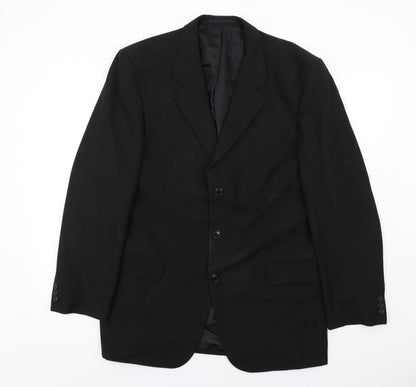 Mens UK Size 42 Copperstone Regular Black Suit Jacket