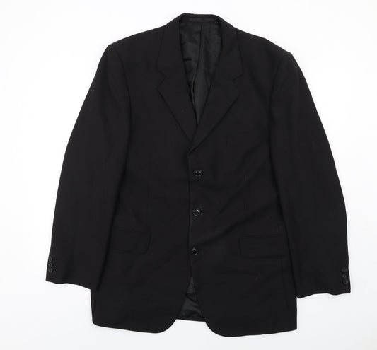 Mens UK Size 42 Copperstone Regular Black Suit Jacket