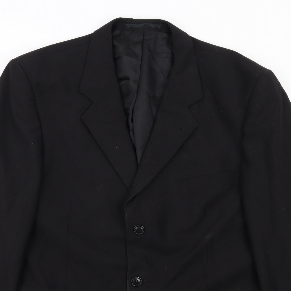 Mens UK Size 42 Copperstone Regular Black Suit Jacket