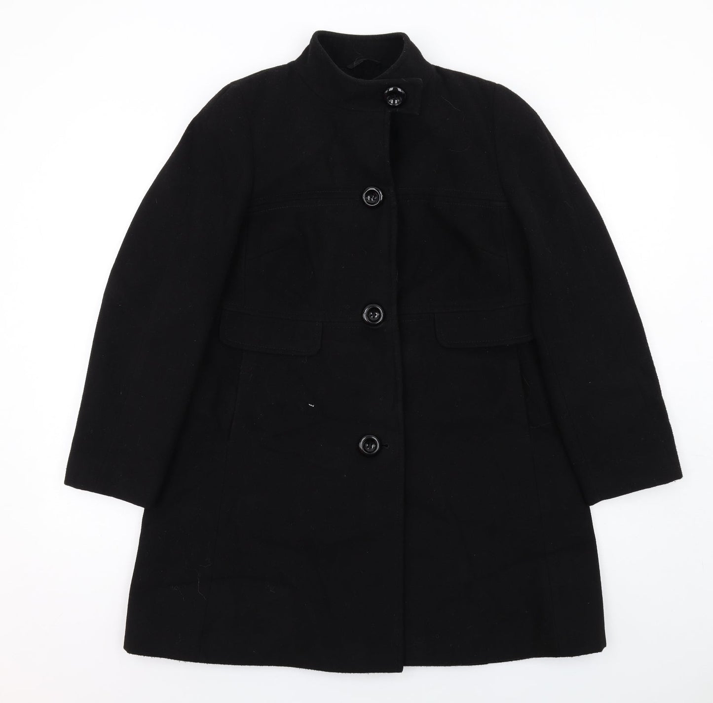Womens UK Size 14 Marks and Spencer Blue Overcoat