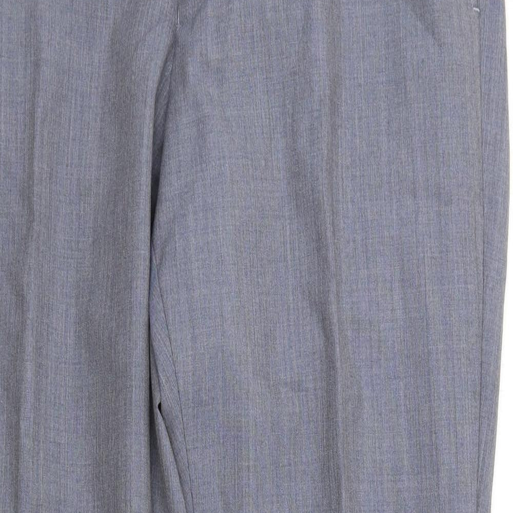 Womens UK Size 34 NEXT Regular Fit Dress Pants Blue Trousers