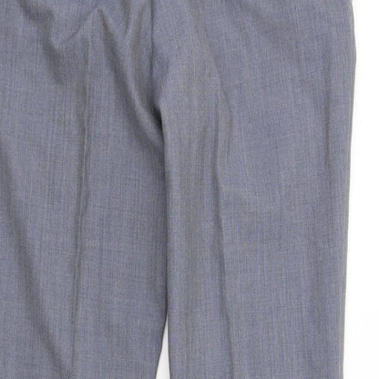 Womens UK Size 34 NEXT Regular Fit Dress Pants Blue Trousers