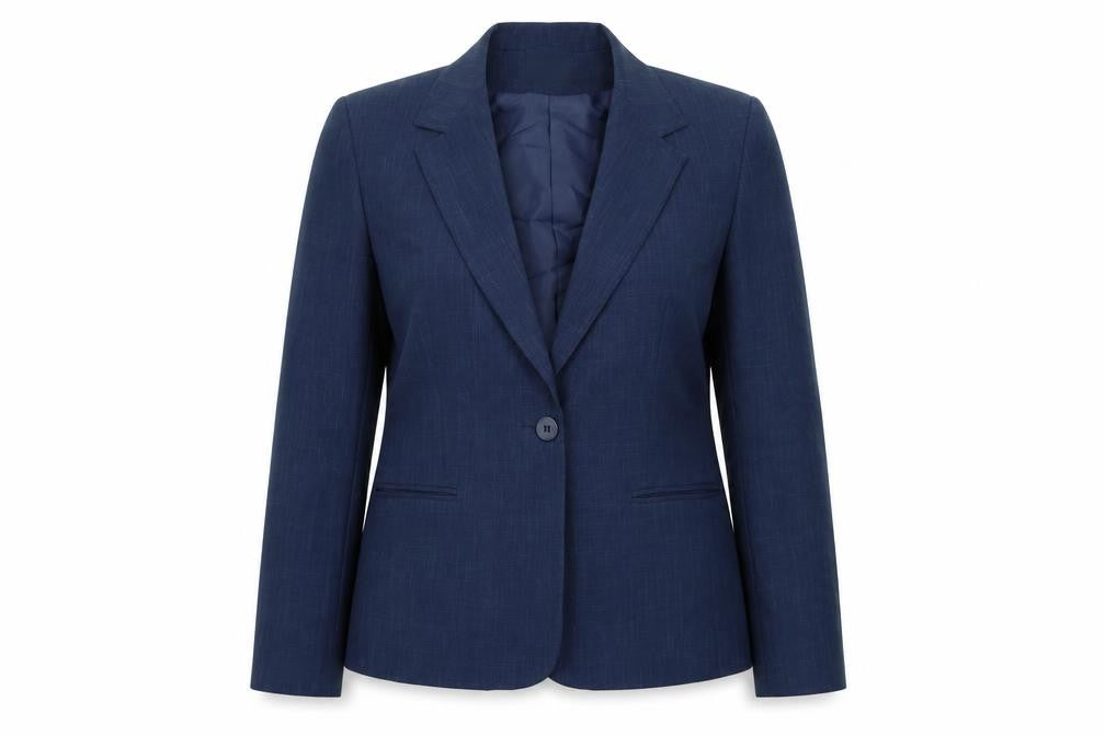 Ellie Louise Womens Blue Polyester Jacket Suit Size 16