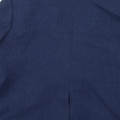 Ellie Louise Womens Blue Polyester Jacket Suit Size 16