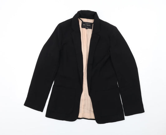 River Island Womens Black Polyester Jacket Blazer Size 8