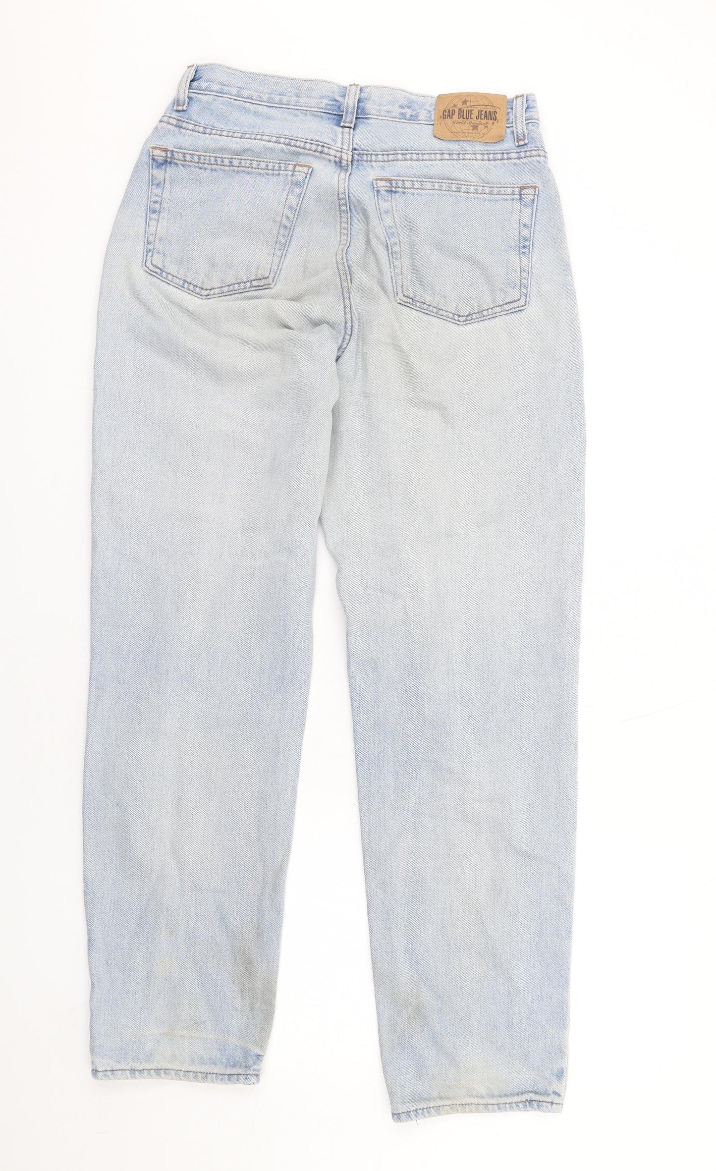 Gap Mens Blue Cotton Straight Jeans Size 30 in L31 in Regular Zip