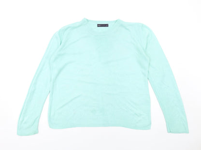 Womens UK Size 14 Marks and Spencer Green Pullover Jumper