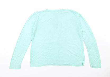 Womens UK Size 14 Marks and Spencer Green Pullover Jumper