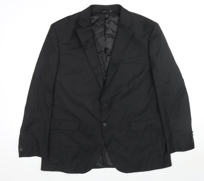 Mens UK Size 44 Marks and Spencer Regular Black Suit Jacket