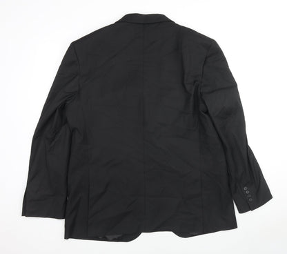 Mens UK Size 44 Marks and Spencer Regular Black Suit Jacket