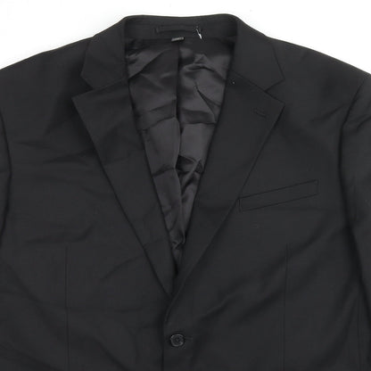 Mens UK Size 44 Marks and Spencer Regular Black Suit Jacket