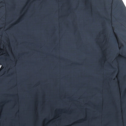 Autograph Mens Blue Wool Jacket Suit Jacket Size 44 Regular