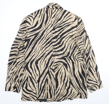 Womens UK Size XS Zara Beige Jacket