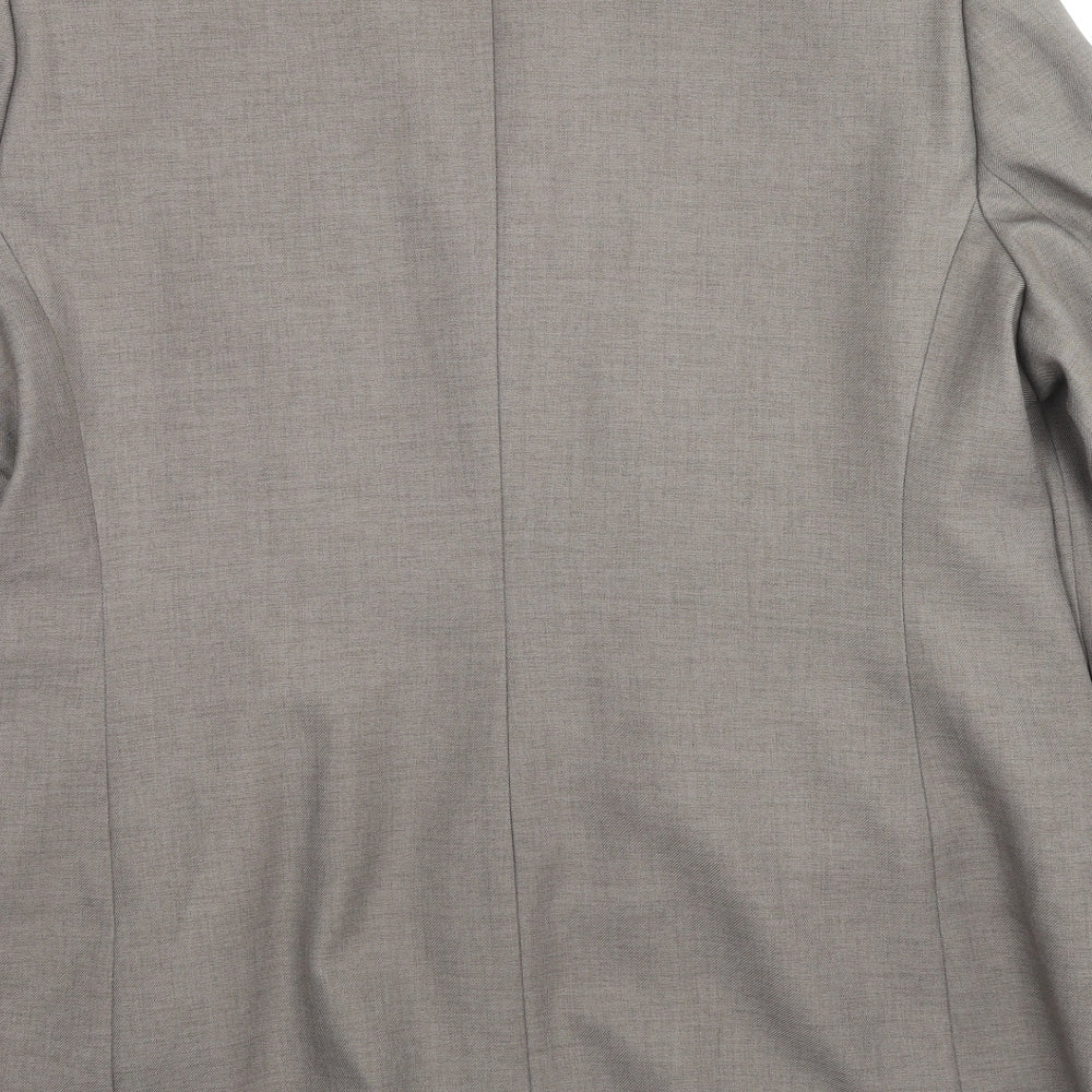 Debenhams Womens Brown Polyester Jacket Blazer Size 20