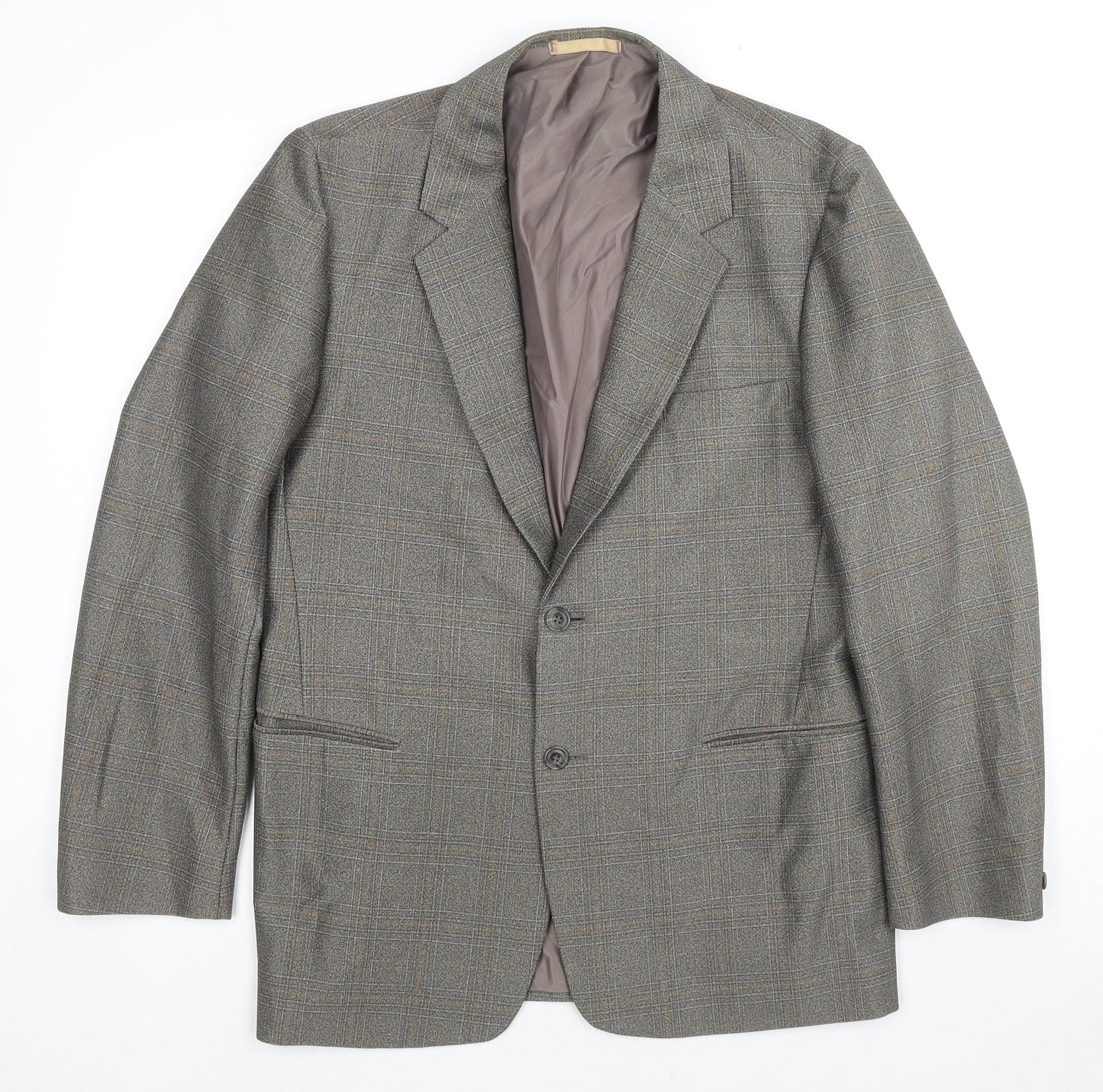Mens UK Size 36 Terylene Regular Grey Suit Jacket