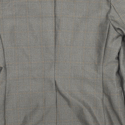 Mens UK Size 36 Terylene Regular Grey Suit Jacket