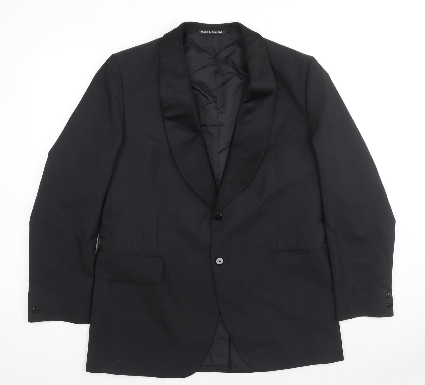 Mens UK Size 42 Burton Regular Black Suit Tuxedo
