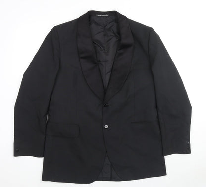 Mens UK Size 42 Burton Regular Black Suit Tuxedo
