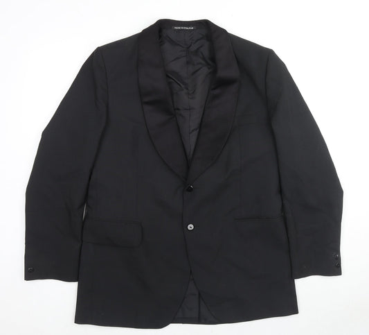 Mens UK Size 42 Burton Regular Black Suit Tuxedo