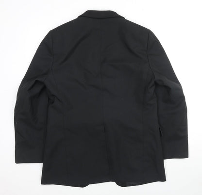 Mens UK Size 42 Burton Regular Black Suit Tuxedo