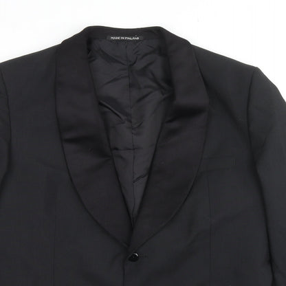Mens UK Size 42 Burton Regular Black Suit Tuxedo