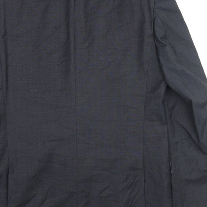 Balmain Mens Grey Wool Jacket Suit Jacket Size 40 Regular