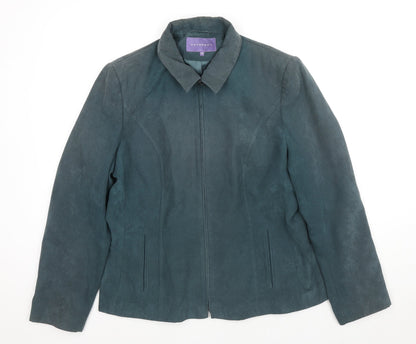 Autonomy Womens Green Jacket Size 16 Zip