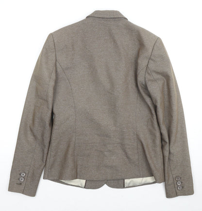 Womens UK Size 10 NEXT Regular Brown Blazer