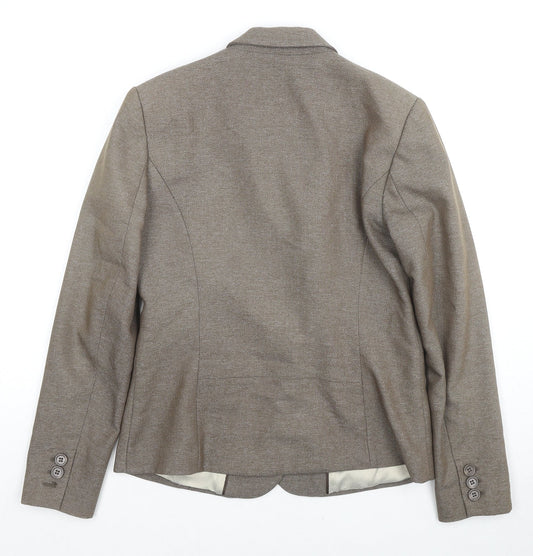 Womens UK Size 10 NEXT Regular Brown Blazer